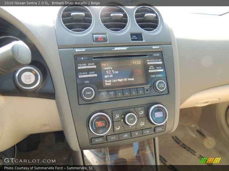 Brilliant Silver Metallic / Beige 2010 Nissan Sentra 2.0 SL
