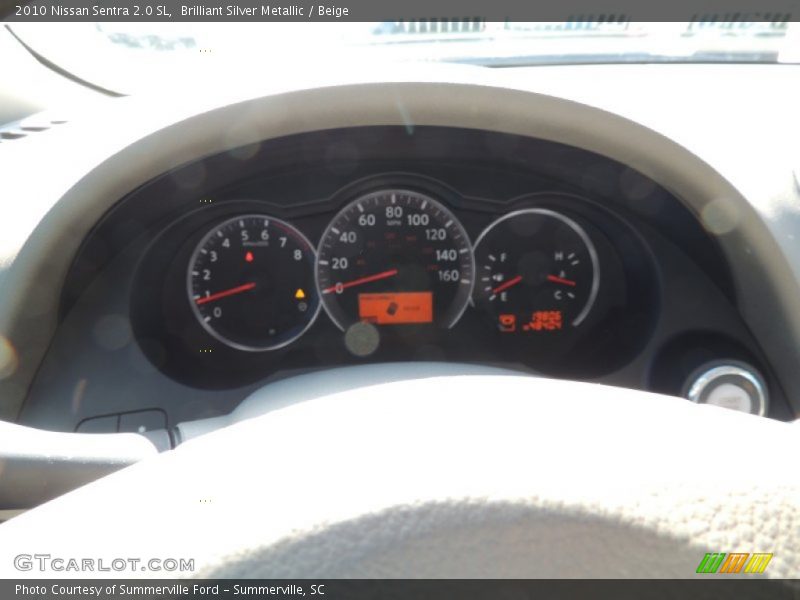 Brilliant Silver Metallic / Beige 2010 Nissan Sentra 2.0 SL