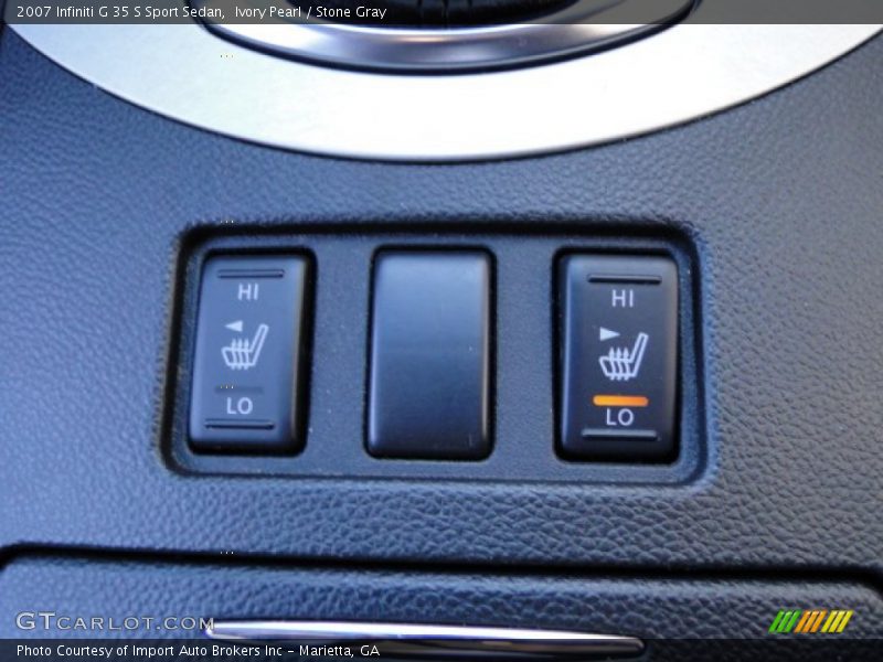 Ivory Pearl / Stone Gray 2007 Infiniti G 35 S Sport Sedan