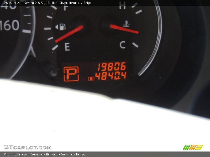 Brilliant Silver Metallic / Beige 2010 Nissan Sentra 2.0 SL