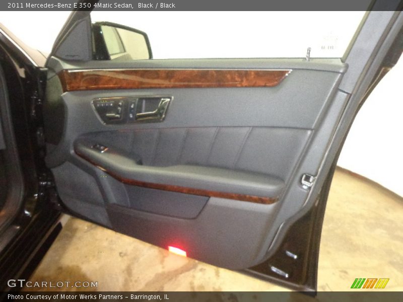 Black / Black 2011 Mercedes-Benz E 350 4Matic Sedan