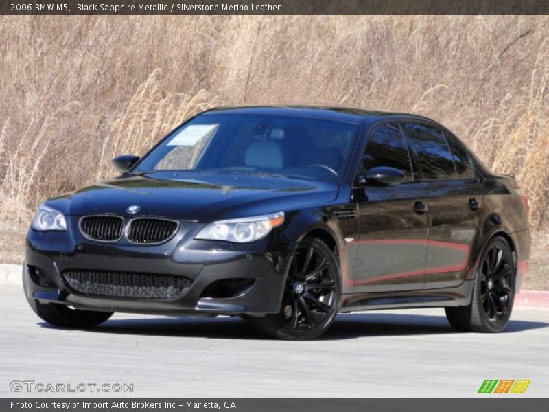 Black Sapphire Metallic / Silverstone Merino Leather 2006 BMW M5