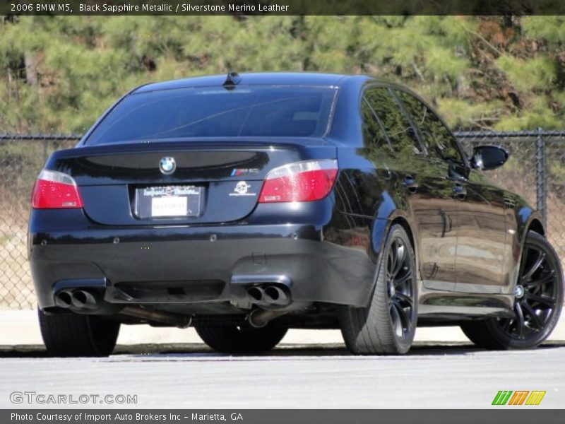 Black Sapphire Metallic / Silverstone Merino Leather 2006 BMW M5