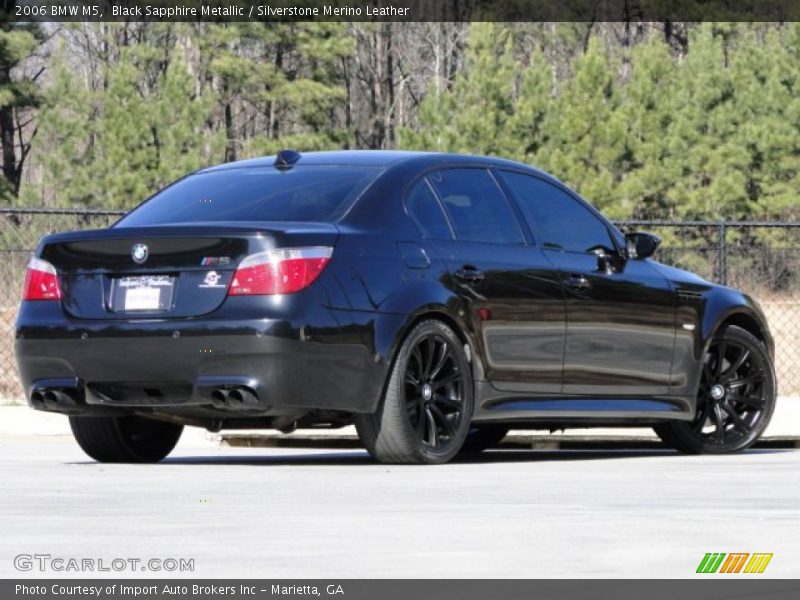Black Sapphire Metallic / Silverstone Merino Leather 2006 BMW M5