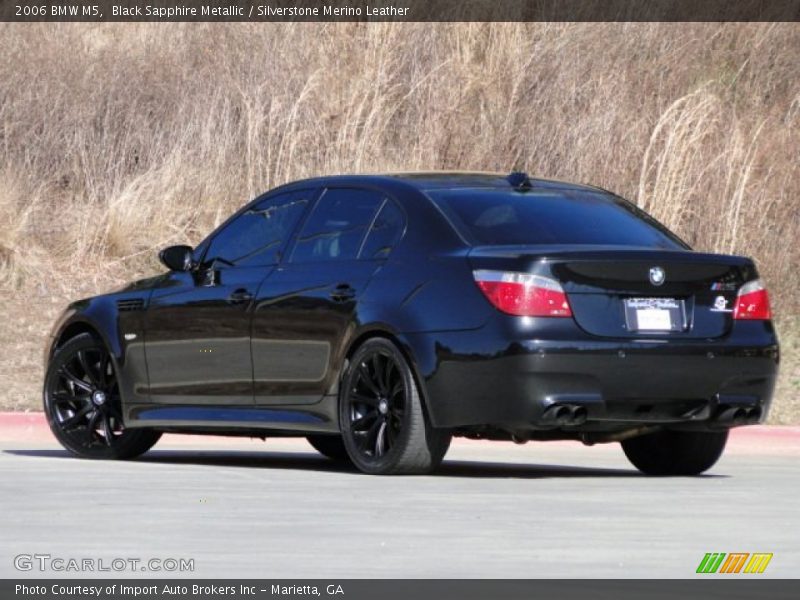 Black Sapphire Metallic / Silverstone Merino Leather 2006 BMW M5