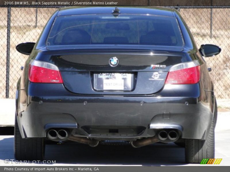 Black Sapphire Metallic / Silverstone Merino Leather 2006 BMW M5