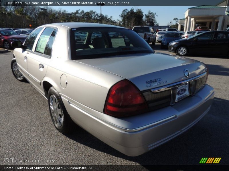 Silver Birch Metallic / Medium Light Stone 2006 Mercury Grand Marquis GS