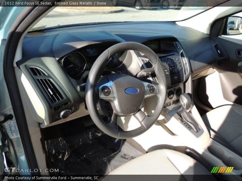 Frosted Glass Metallic / Stone 2012 Ford Focus SE Sedan