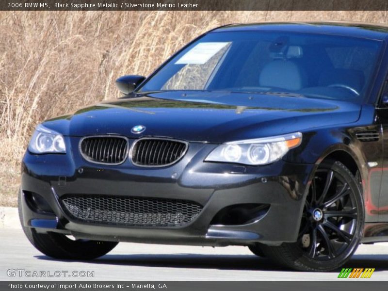 Black Sapphire Metallic / Silverstone Merino Leather 2006 BMW M5