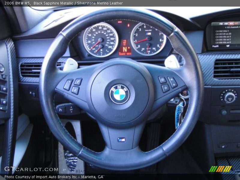Black Sapphire Metallic / Silverstone Merino Leather 2006 BMW M5