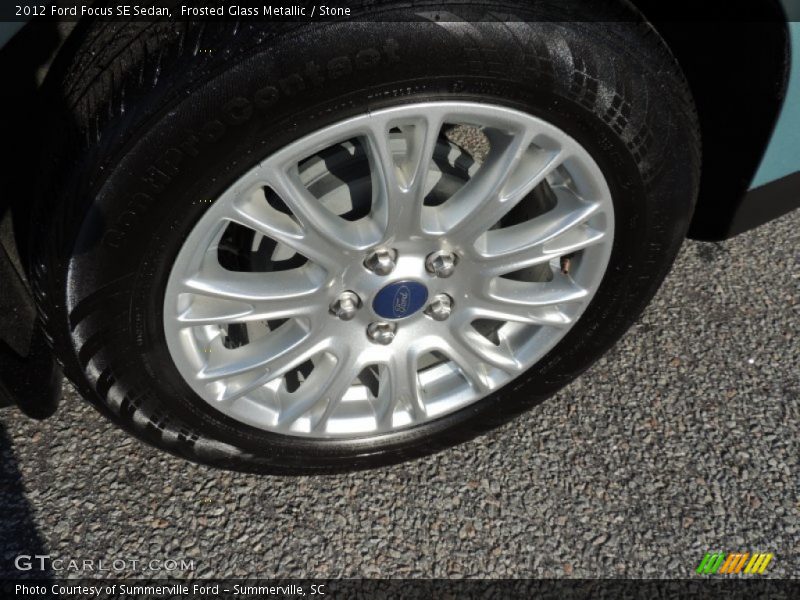 Frosted Glass Metallic / Stone 2012 Ford Focus SE Sedan