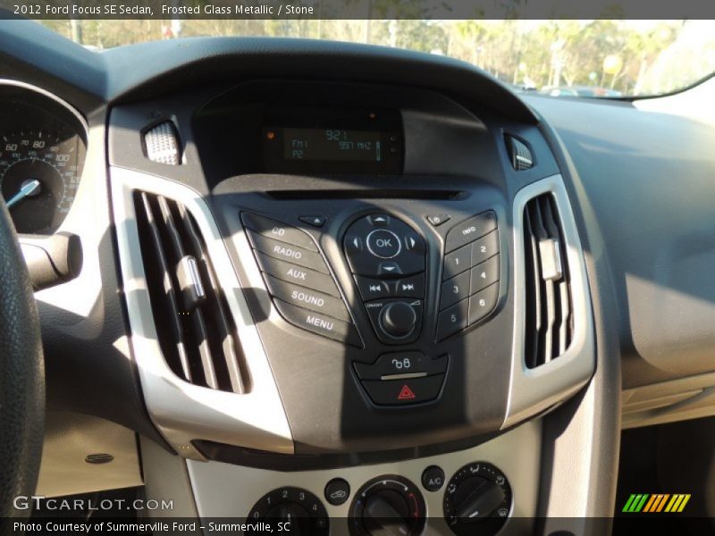 Frosted Glass Metallic / Stone 2012 Ford Focus SE Sedan