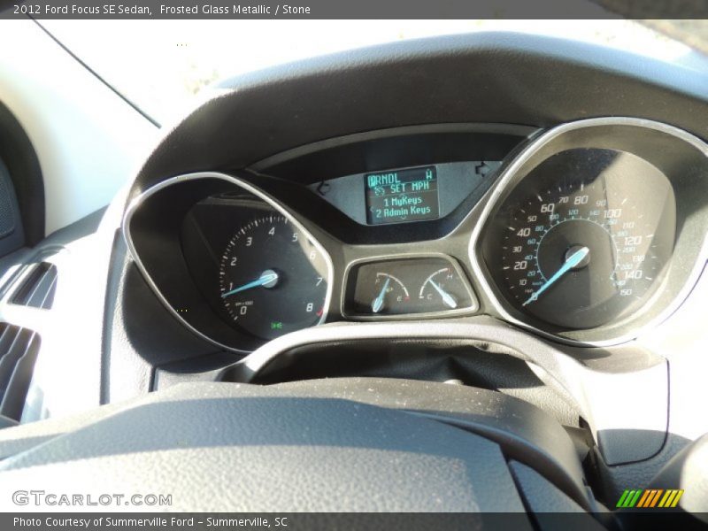 Frosted Glass Metallic / Stone 2012 Ford Focus SE Sedan