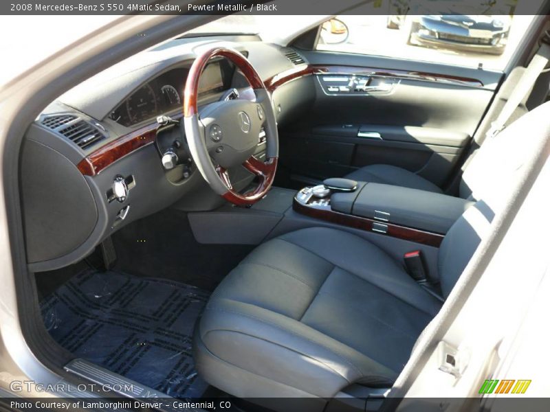 Pewter Metallic / Black 2008 Mercedes-Benz S 550 4Matic Sedan