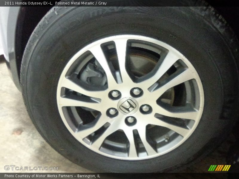Polished Metal Metallic / Gray 2011 Honda Odyssey EX-L
