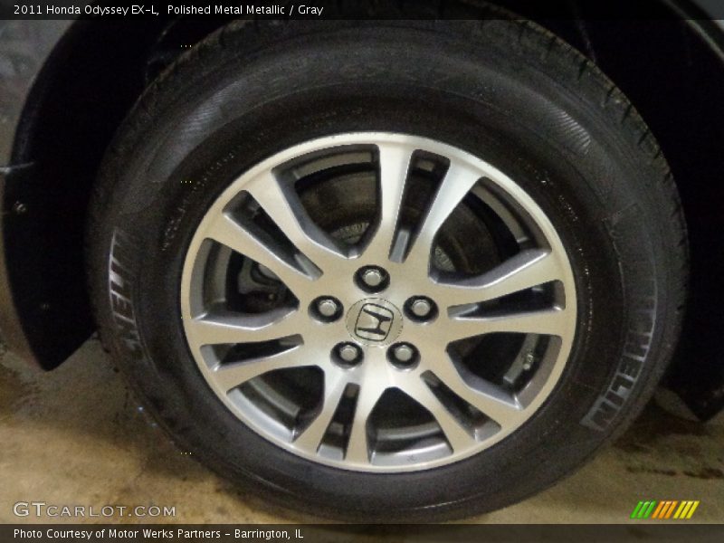 Polished Metal Metallic / Gray 2011 Honda Odyssey EX-L