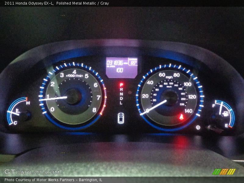 Polished Metal Metallic / Gray 2011 Honda Odyssey EX-L
