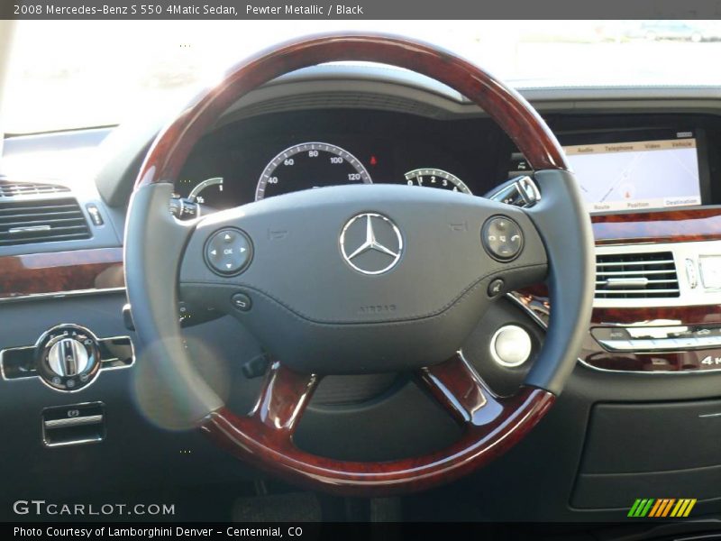 Pewter Metallic / Black 2008 Mercedes-Benz S 550 4Matic Sedan