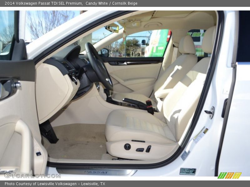 Candy White / Cornsilk Beige 2014 Volkswagen Passat TDI SEL Premium