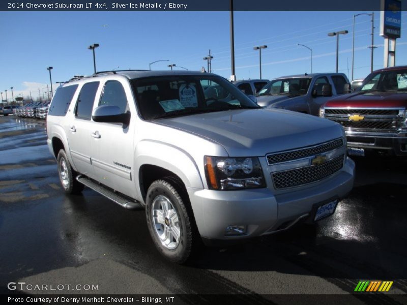 Silver Ice Metallic / Ebony 2014 Chevrolet Suburban LT 4x4