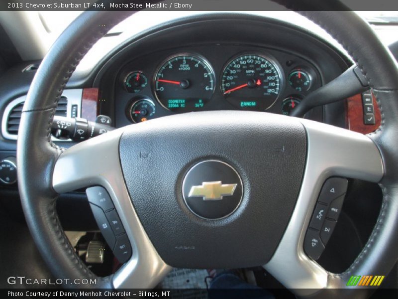 Mocha Steel Metallic / Ebony 2013 Chevrolet Suburban LT 4x4
