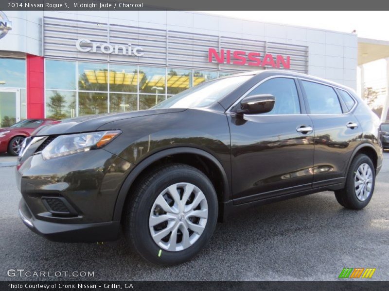 Midnight Jade / Charcoal 2014 Nissan Rogue S