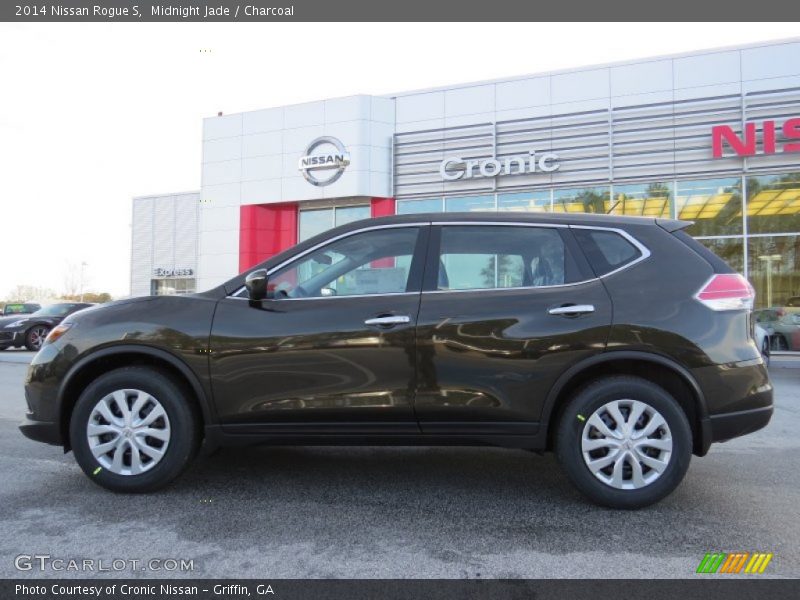 Midnight Jade / Charcoal 2014 Nissan Rogue S