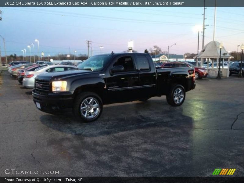 Carbon Black Metallic / Dark Titanium/Light Titanium 2012 GMC Sierra 1500 SLE Extended Cab 4x4