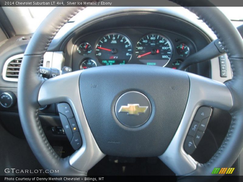 Silver Ice Metallic / Ebony 2014 Chevrolet Suburban LT 4x4
