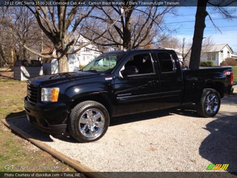 Carbon Black Metallic / Dark Titanium/Light Titanium 2012 GMC Sierra 1500 SLE Extended Cab 4x4