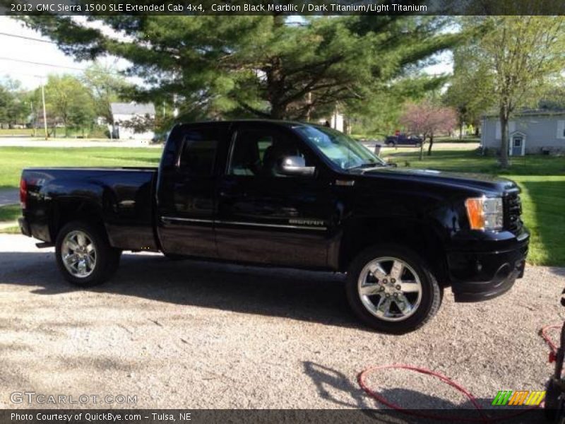 Carbon Black Metallic / Dark Titanium/Light Titanium 2012 GMC Sierra 1500 SLE Extended Cab 4x4