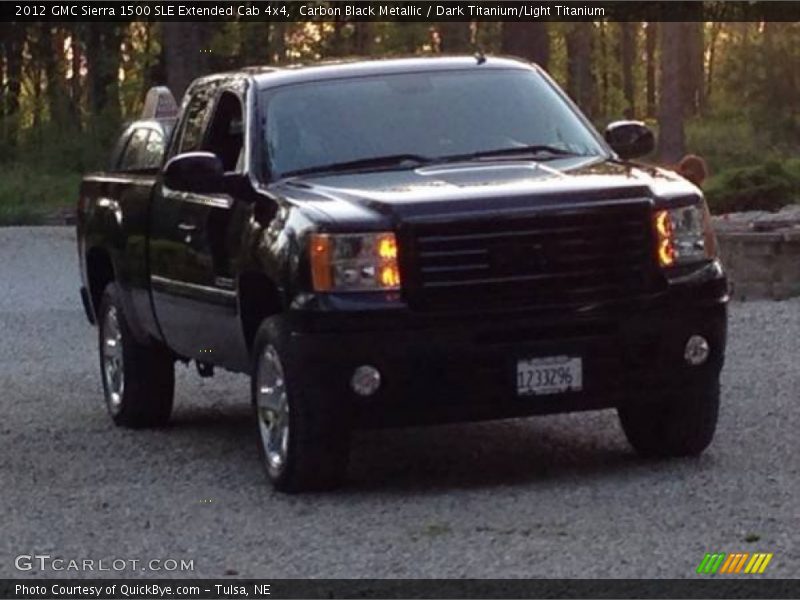 Carbon Black Metallic / Dark Titanium/Light Titanium 2012 GMC Sierra 1500 SLE Extended Cab 4x4