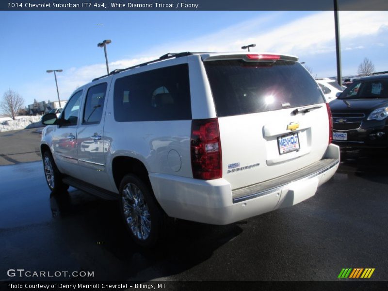 White Diamond Tricoat / Ebony 2014 Chevrolet Suburban LTZ 4x4