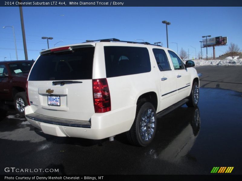 White Diamond Tricoat / Ebony 2014 Chevrolet Suburban LTZ 4x4