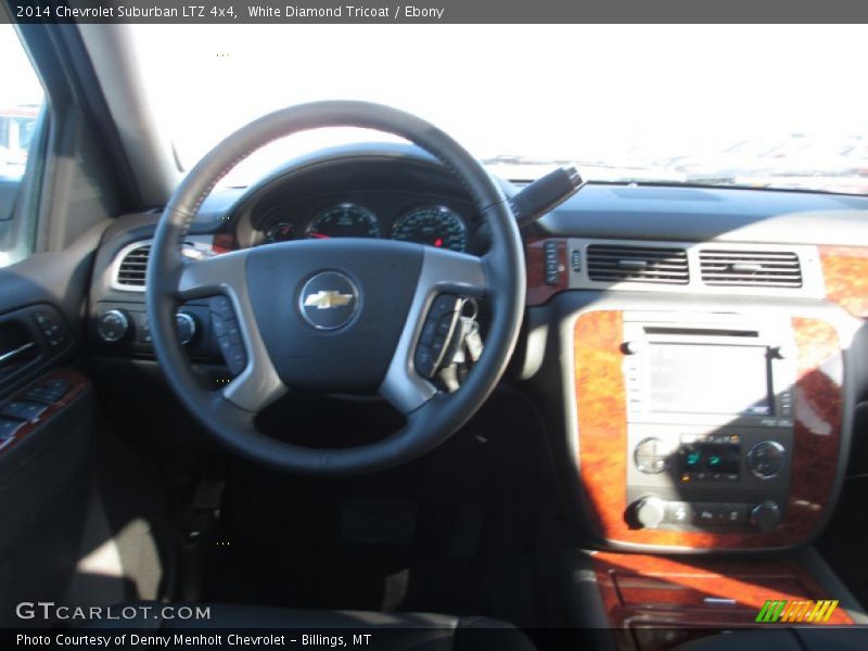 White Diamond Tricoat / Ebony 2014 Chevrolet Suburban LTZ 4x4