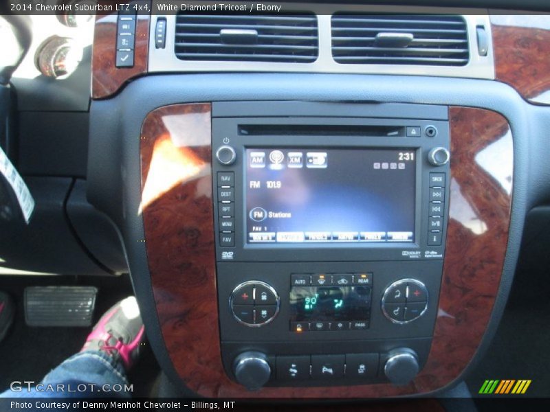 White Diamond Tricoat / Ebony 2014 Chevrolet Suburban LTZ 4x4