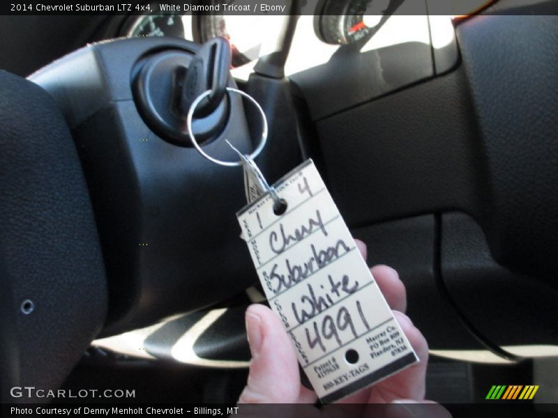 White Diamond Tricoat / Ebony 2014 Chevrolet Suburban LTZ 4x4
