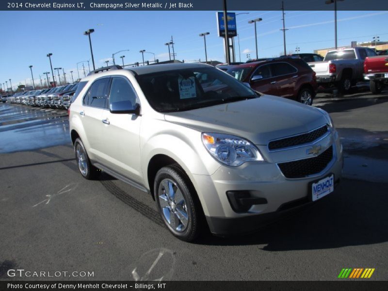 Champagne Silver Metallic / Jet Black 2014 Chevrolet Equinox LT