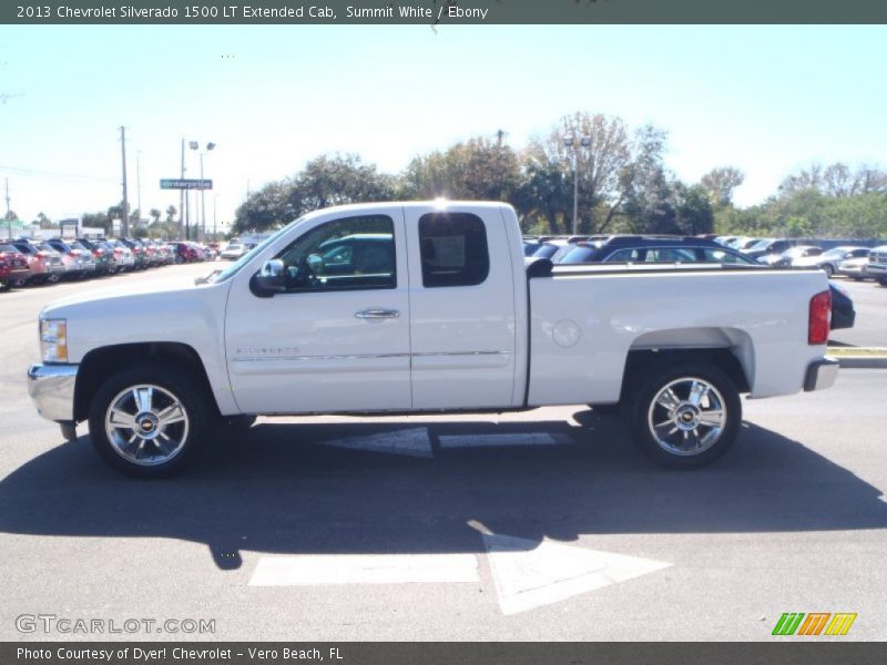 Summit White / Ebony 2013 Chevrolet Silverado 1500 LT Extended Cab