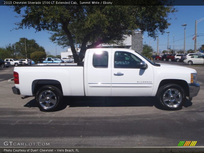 Summit White / Ebony 2013 Chevrolet Silverado 1500 LT Extended Cab