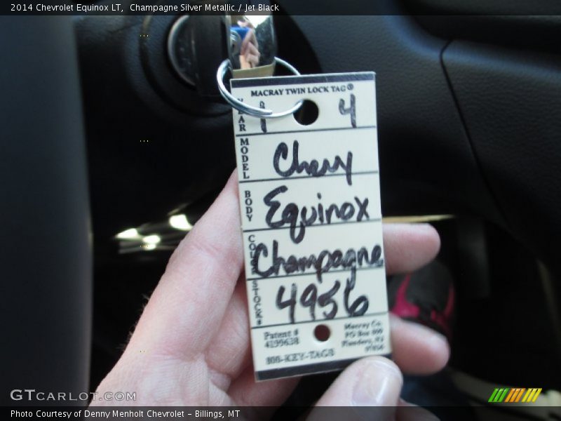 Champagne Silver Metallic / Jet Black 2014 Chevrolet Equinox LT