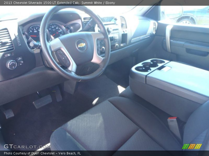 Summit White / Ebony 2013 Chevrolet Silverado 1500 LT Extended Cab