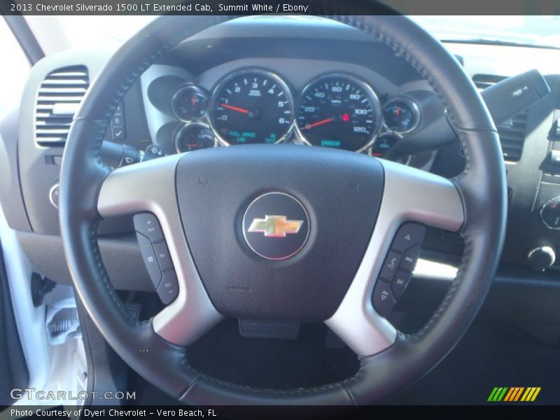 Summit White / Ebony 2013 Chevrolet Silverado 1500 LT Extended Cab