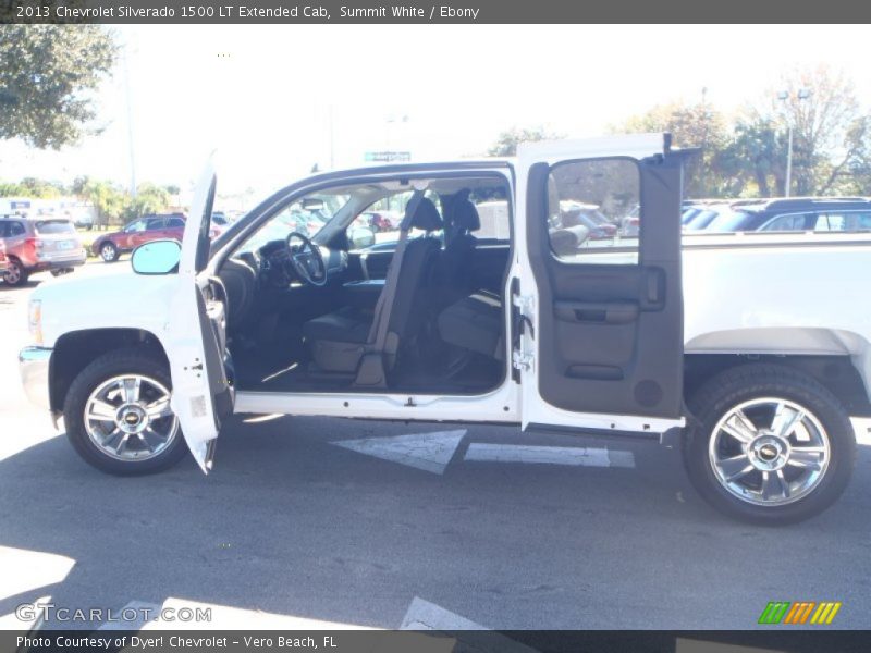 Summit White / Ebony 2013 Chevrolet Silverado 1500 LT Extended Cab