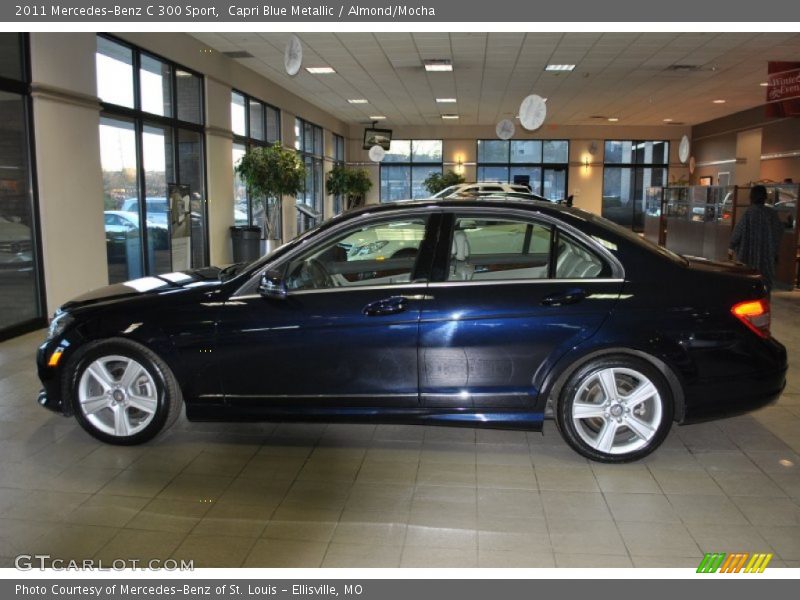 Capri Blue Metallic / Almond/Mocha 2011 Mercedes-Benz C 300 Sport