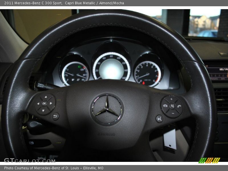 Capri Blue Metallic / Almond/Mocha 2011 Mercedes-Benz C 300 Sport