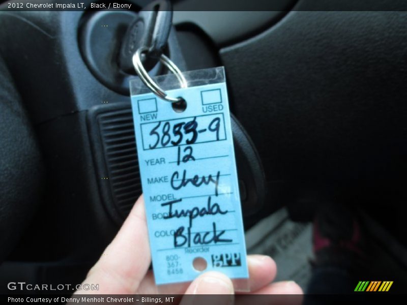 Black / Ebony 2012 Chevrolet Impala LT