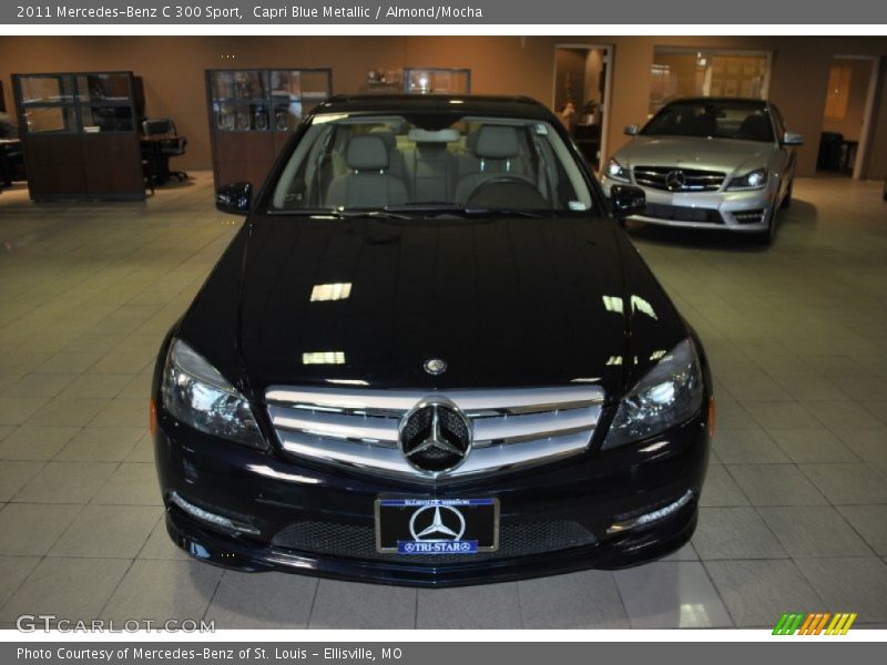 Capri Blue Metallic / Almond/Mocha 2011 Mercedes-Benz C 300 Sport