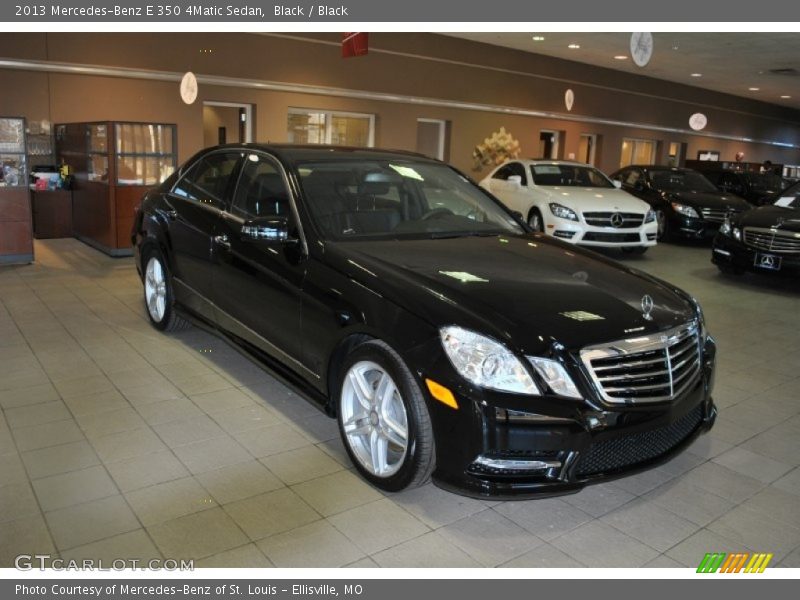 Black / Black 2013 Mercedes-Benz E 350 4Matic Sedan