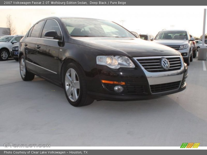 Deep Black / Pure Beige 2007 Volkswagen Passat 2.0T Wolfsburg Edition Sedan